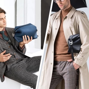 CONTAIL 6.5" 3L Silicone Toiletry Bag with 3 Mesh Pocket,Water-resistant Mens Dopp Kit,Foldable Shaving Bag for Toiletries Accessories,Navy Blue