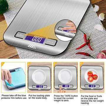 Toplus Kitchen Scale - Accurate, Compact & Stylish