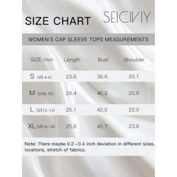 Seiciviy Women's Cap Sleeve Trendy Tank Top