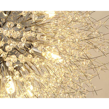 Dellemade 8-Light Plug-in Sputnik Chandelier for Elegant Lighting