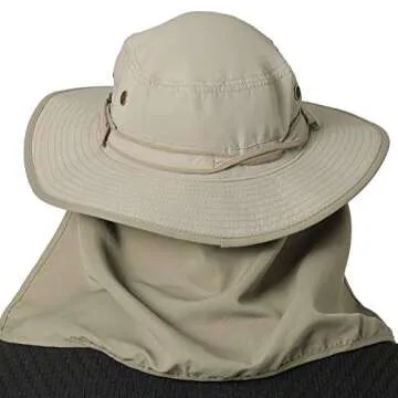 JORMATT UV Protection Outdoor Sun Hat with Neck Flap 50+