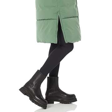 Amazon Essentials Women's Oversized Long Puffer Jacket (Available in Plus Size), Sage Green, Medium