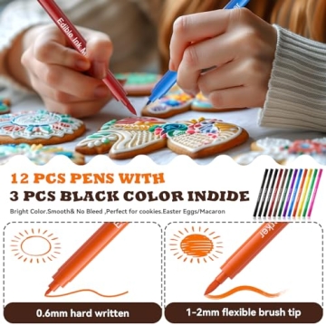 Jewem Edible Markers for Easy Cookie Decorating