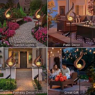 Stunning HOMEIMPRO Solar Garden Lights for Outdoor Spaces