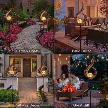 Stunning HOMEIMPRO Solar Garden Lights for Outdoor Spaces