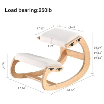 MallVitally Adjustable Kneeling Chair for Improved Posture