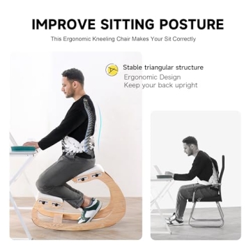 MallVitally Adjustable Kneeling Chair for Improved Posture