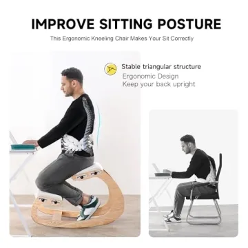 MallVitally Adjustable Kneeling Chair for Improved Posture