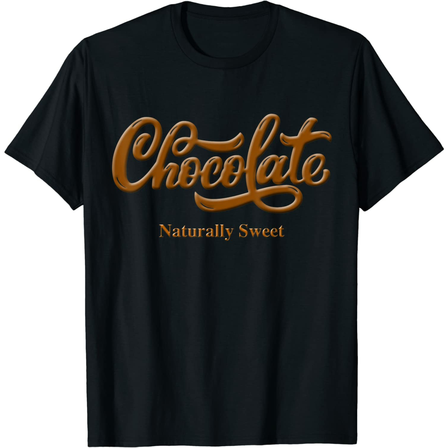 Chocolate Naturally Sweet Proud Black Woman Tee