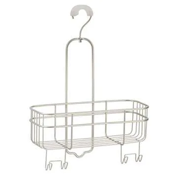 Compact iDesign Hanging Shower Organizer with Hooks