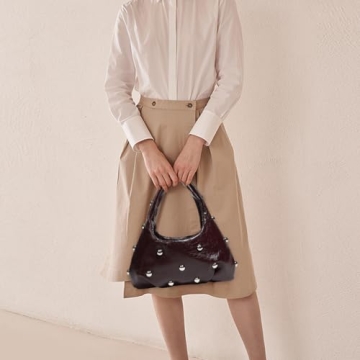 YFGBCX Studded Purse - Trendy Y2K Shoulder Bag for Women