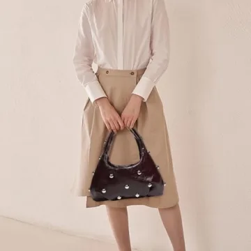 YFGBCX Studded Purse - Trendy Y2K Shoulder Bag for Women