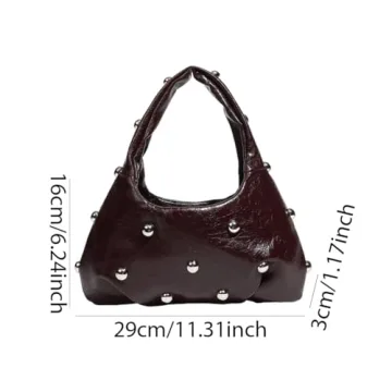 YFGBCX Studded Purse - Trendy Y2K Shoulder Bag for Women