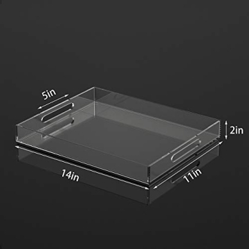 NIUBEE Acrylic Serving Tray for Elegant Organization