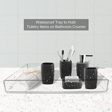 NIUBEE Acrylic Serving Tray for Elegant Organization