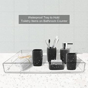 NIUBEE Acrylic Serving Tray for Elegant Organization