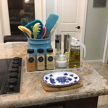 NIUBEE Acrylic Serving Tray for Elegant Organization