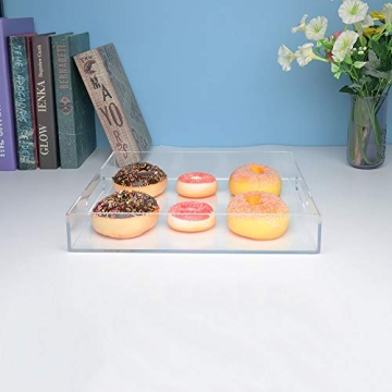 NIUBEE Acrylic Serving Tray for Elegant Organization
