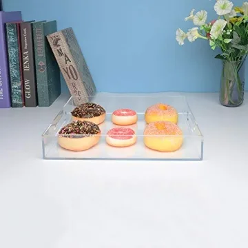 NIUBEE Acrylic Serving Tray for Elegant Organization