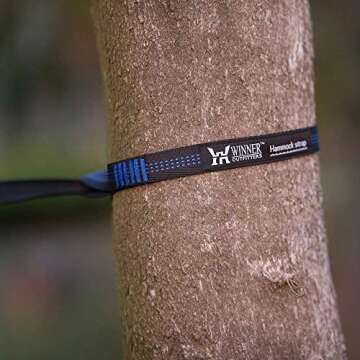 Winner Outfitters Double Camping Hammock - Lightweight Nylon Portable Hammock, Best Parachute Double Hammock for Backpacking, Camping, Travel, Beach, Yard. 118"(L) x 78"(W), Dark Green/Green Color