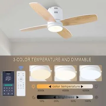 Ohniyou Ceiling Fan with Lights - Smart & Quiet Design