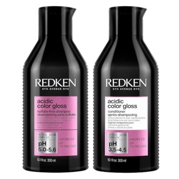 Redken Acidic Color Gloss Sulfate-Free Shampoo & Conditioner Set | For Color-Treated Hair | Conditio...