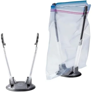 Freezer Bag Stands - Hands-Free Kitchen Solution for Meal Prep