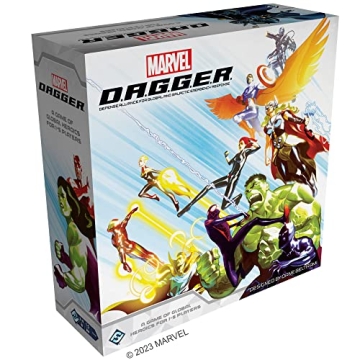 Marvel D.A.G.G.E.R. Board Game - Super Hero Strategy Game for All Ages, Team-Based Fun for 1-5 Playe...