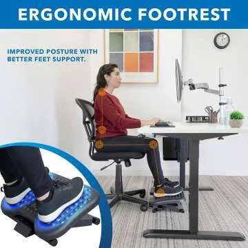 Ergonomic Under Desk Footrest for Improved Comfort