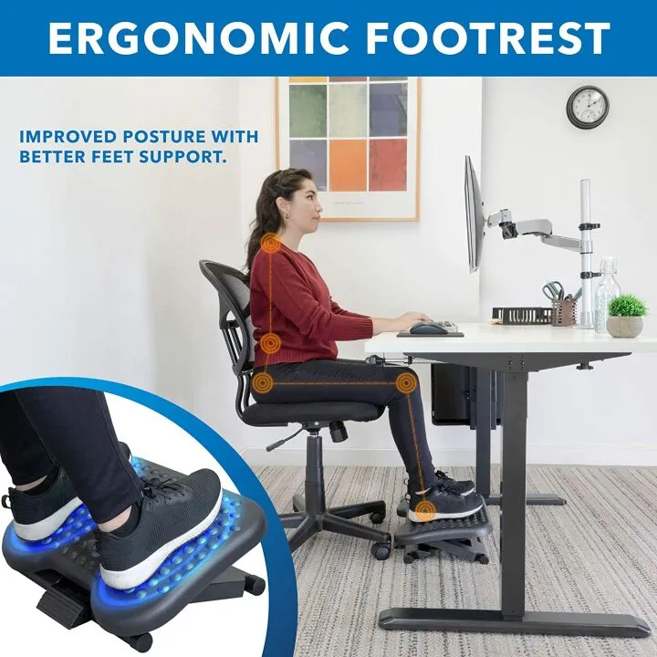 Ergonomic Under Desk Footrest for Improved Comfort