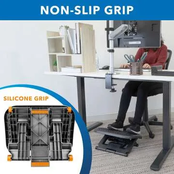 Ergonomic Under Desk Footrest for Improved Comfort