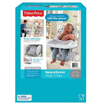 Fisher-Price SpaceSaver High Chair - Compact and Safe