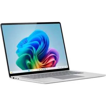 Microsoft Surface Laptop (2024), Windows 11 Copilot+ PC, 15" Touchscreen Display, Snapdragon X Elite (12 core), 16GB RAM, 256GB SSD Storage, Platinum