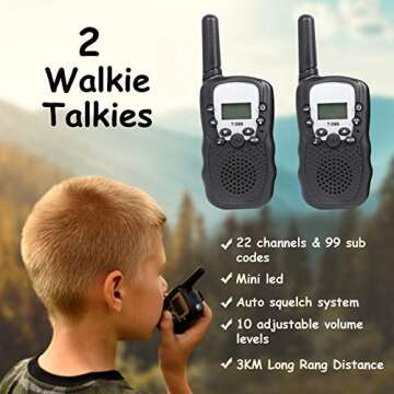 Outdoor Adventure Set for Kids - Camouflage Camping Exploration Toys with Walkie-Talkies - Backyard ...