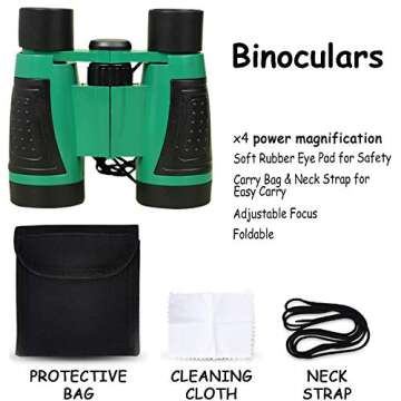 Outdoor Adventure Set for Kids with Walkie-Talkies and Binoculars