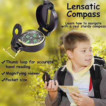 Outdoor Adventure Set for Kids with Walkie-Talkies and Binoculars