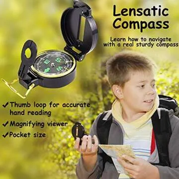 Outdoor Adventure Set for Kids with Walkie-Talkies and Binoculars