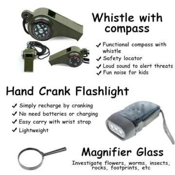 Outdoor Adventure Set for Kids with Walkie-Talkies and Binoculars