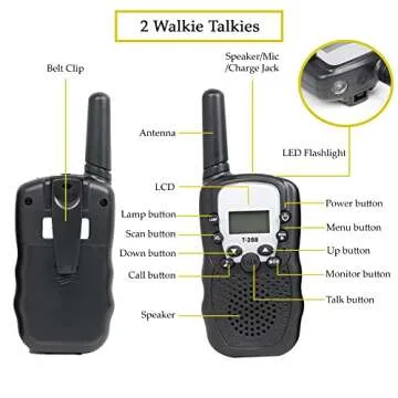 Outdoor Adventure Set for Kids with Walkie-Talkies and Binoculars
