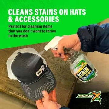 Sweat X Extreme Stain Remover – Multi-Purpose Nontoxic Stain Spray – Advanced Stain Removal for Sport and Activewear – Safe for All Fabrics – Tested Formula with Proven Results – 16 Fl Oz