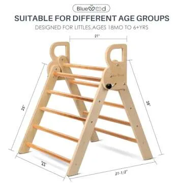 Indoor Foldable Climbing Triangle for Toddlers | Safe Fun