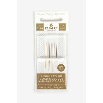 DMC 6133 Embroidery Hand Needles, Gold - Perfect for Every Needlework Enthusiast