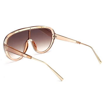 FEISEDY Oversized Round Sunglasses UV400 Stylish Shades