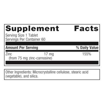 Metagenics Zinc Supplement for Stomach Discomfort Relief