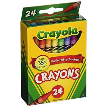 Vibrant Crayola Crayons 24 Count, 6 Pack - Ultimate Creativity for Kids