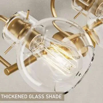 2-Light Gold Bathroom Light Fixture, Modern Bathroom Vanity Light Over Mirror Two Light Brushed Gold Vanity Lights for Bathroom Wall Sconce Lighting, E26 Base,Gold