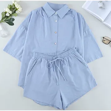 Fixmatti 2 Piece Women's Linen Set - Stylish Summer Wear