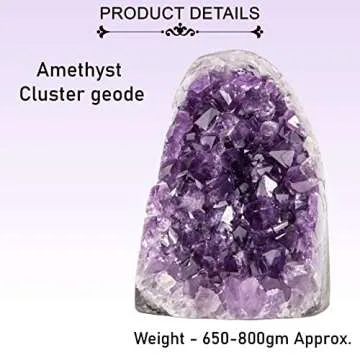 Crocon Amethyst Cluster Deep Purple Crystals Perfect for Gifts