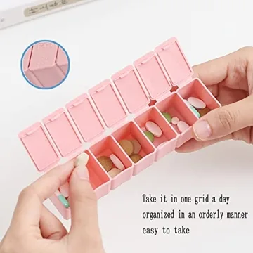 Compact 2Pack Pill Organizer for Daily Vitamins and Supplements