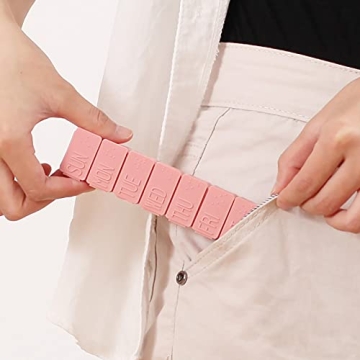 Compact 2Pack Pill Organizer for Daily Vitamins and Supplements